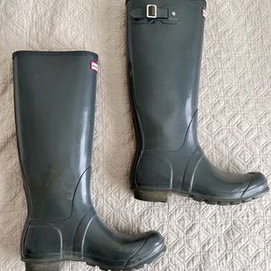Tall hunter rain boots